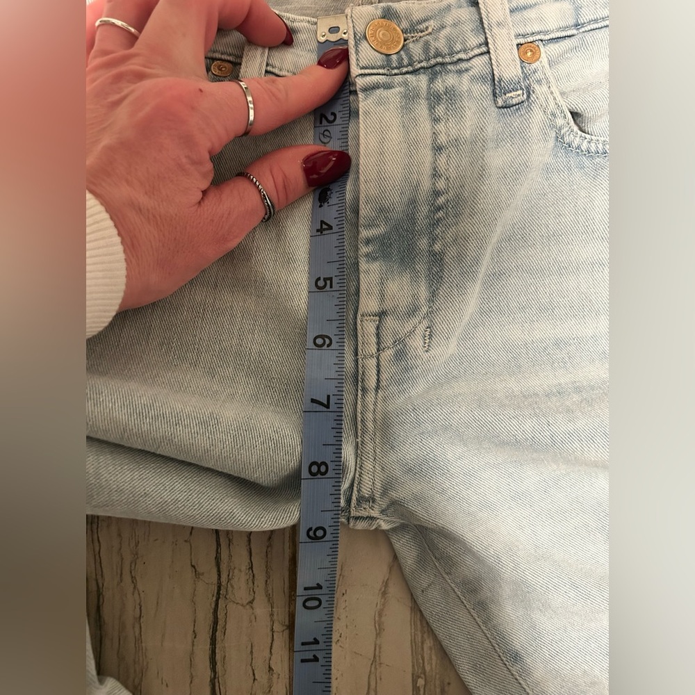7 For All Mankind Malibu Wash Dojo Tailorless Stretch Bootcut Trouser FlareJeans - Picture 14 of 16